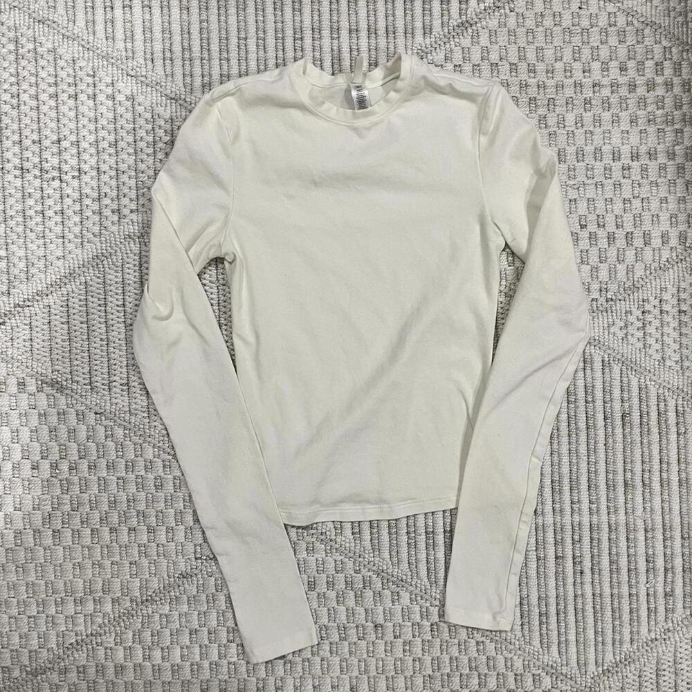 SOLD !!!! Skims Cotton Jersey Long Sleeve Tshirt